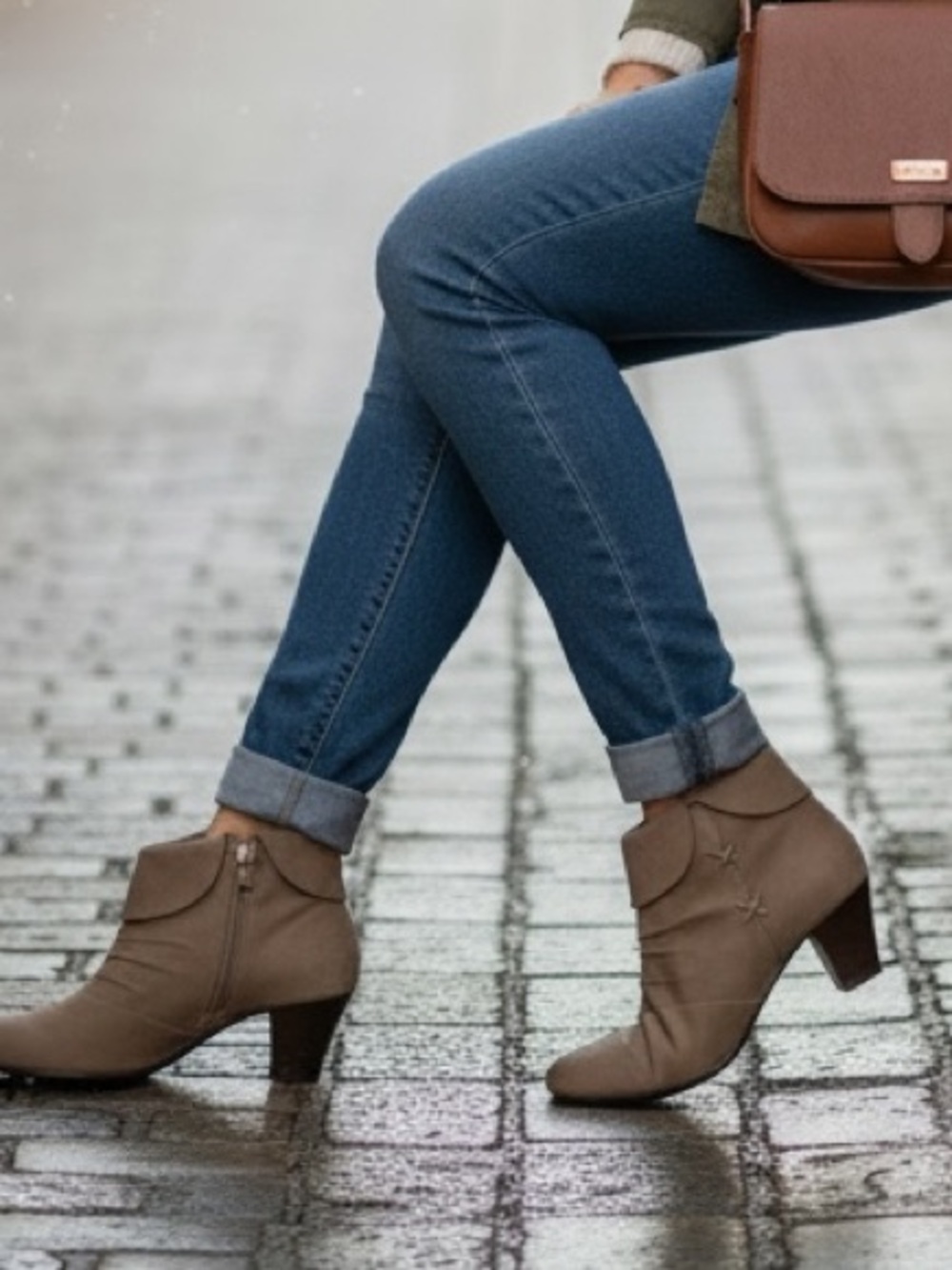 Umberto Raffini Ruched Burnished Suede Bootie